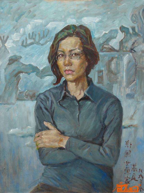 韩国女画家60x50